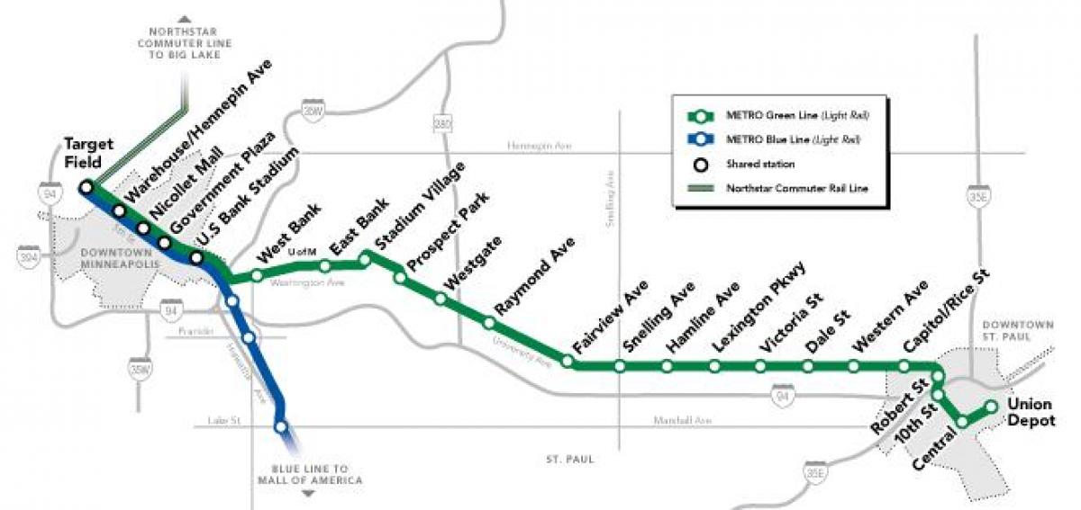 linha verde dc mapa do metrô