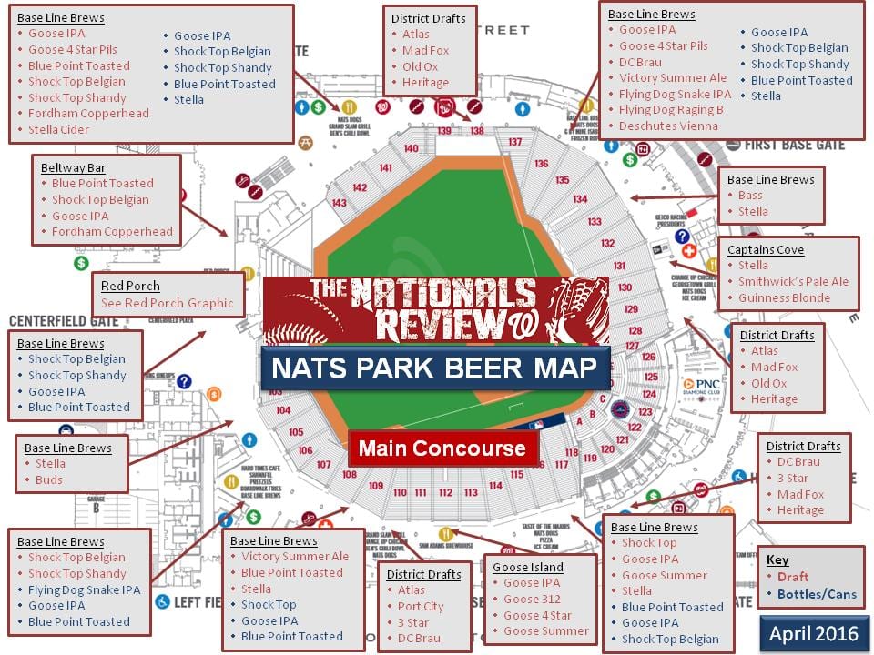 mapa de nationals park concessões