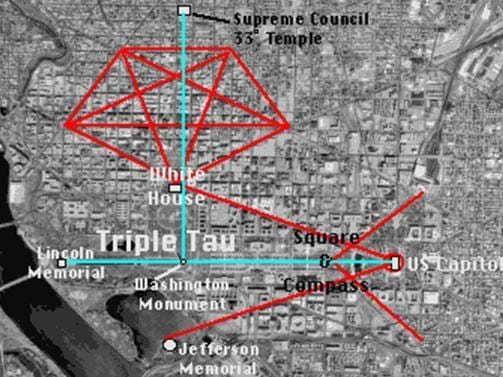 mapa de washington dc maçônica