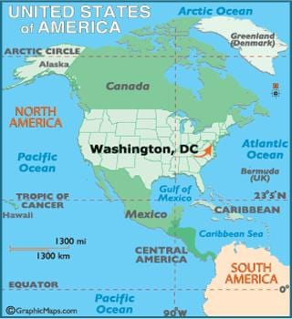washington no mapa