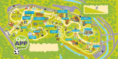 O mapa do zoológico de Washington