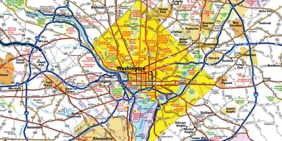 Washington dc mapa