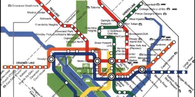 Washington dc metro mapa