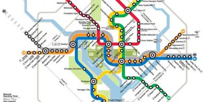 Washington dc metro mapa