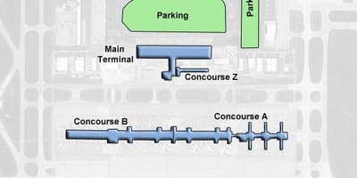 Mapa do iad portão