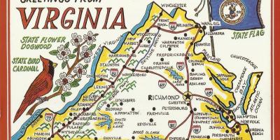 Washington dc, virginia mapa