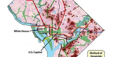Washington dc ruim bairros mapa