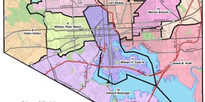 Mapa de washington dc distrito