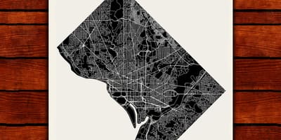 Dc mapa de impressão
