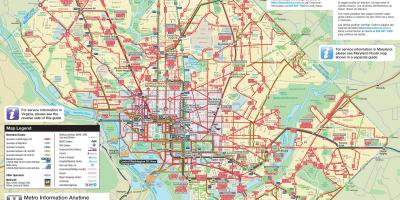 Washington mapa de ônibus