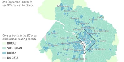 Dc subúrbios mapa